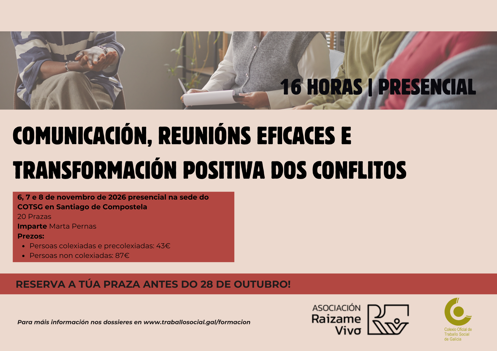 Comunicación, reunións eficaces e transformación positiva dos conflitos